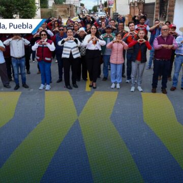 Tonantzin Fernández entrega obra con sentido social e infraestructura en San Pedro Cholula