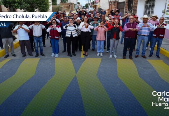 Tonantzin Fernández entrega obra con sentido social e infraestructura en San Pedro Cholula