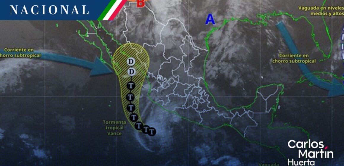 Vance se degrada a tormenta tropical frente a Manzanillo y provocará lluvias muy fuertes