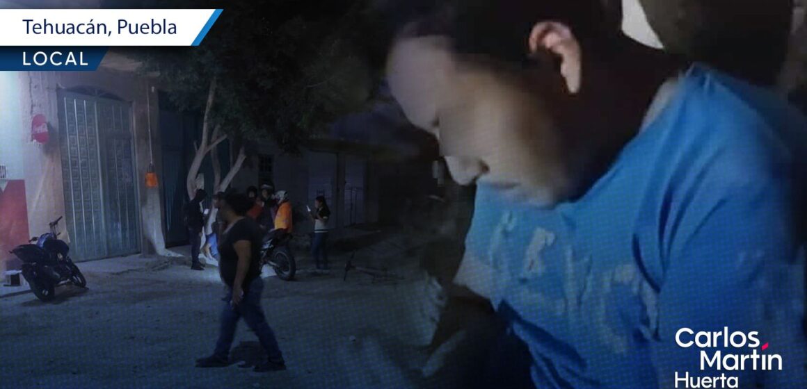 Vecinos detienen a delincuente tras intentar robar una motocicleta en Tehuacán