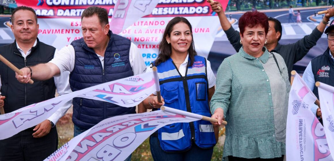 Inicia Lupita Cuautle rehabilitación de La Luna, una vialidad clave para la Delegación Atlixcáyotl