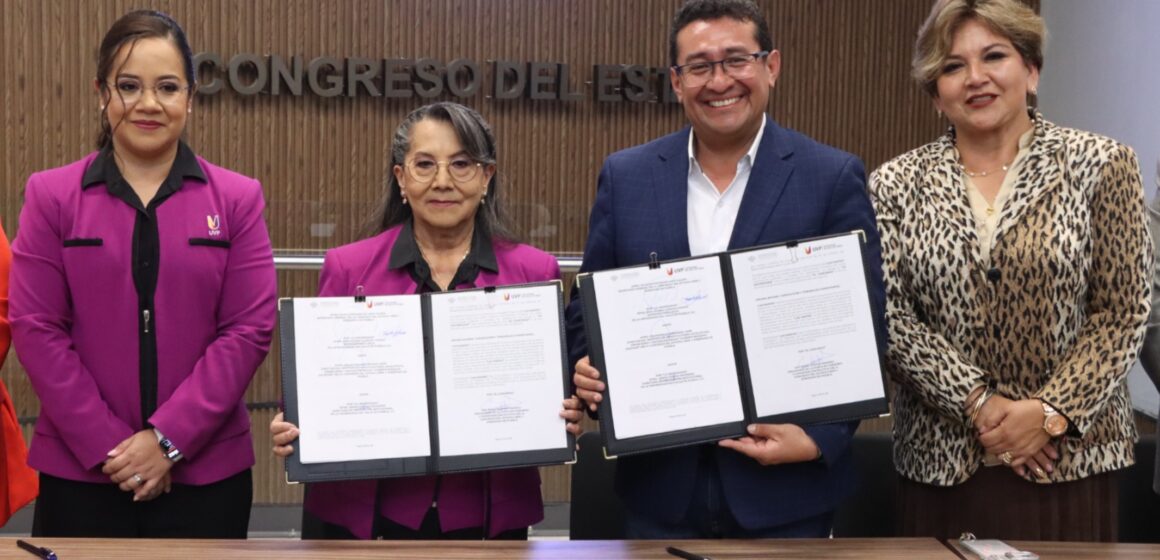 Congreso del Estado y UVP firman convenio de colaboración para fortalecer la vinculación institucional