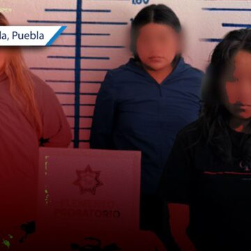 Detienen a 3 mujeres tras intentar robar en tiendas de San Pedro Cholula