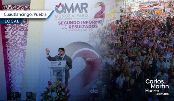 Obras, seguridad y bienestar: Así fue el Segundo Informe de Gobierno de Omar Muñoz en Cuautlancingo