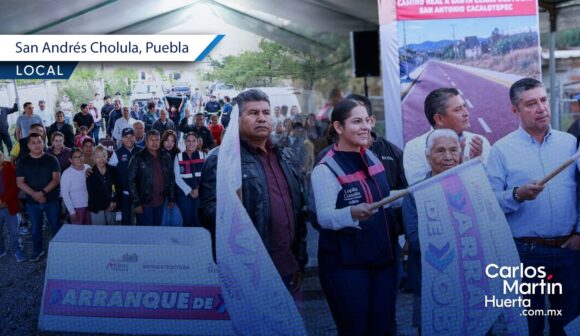 Impulsa Lupita Cuautle nuevas obras e infraestructura vial en San Andrés Cholula