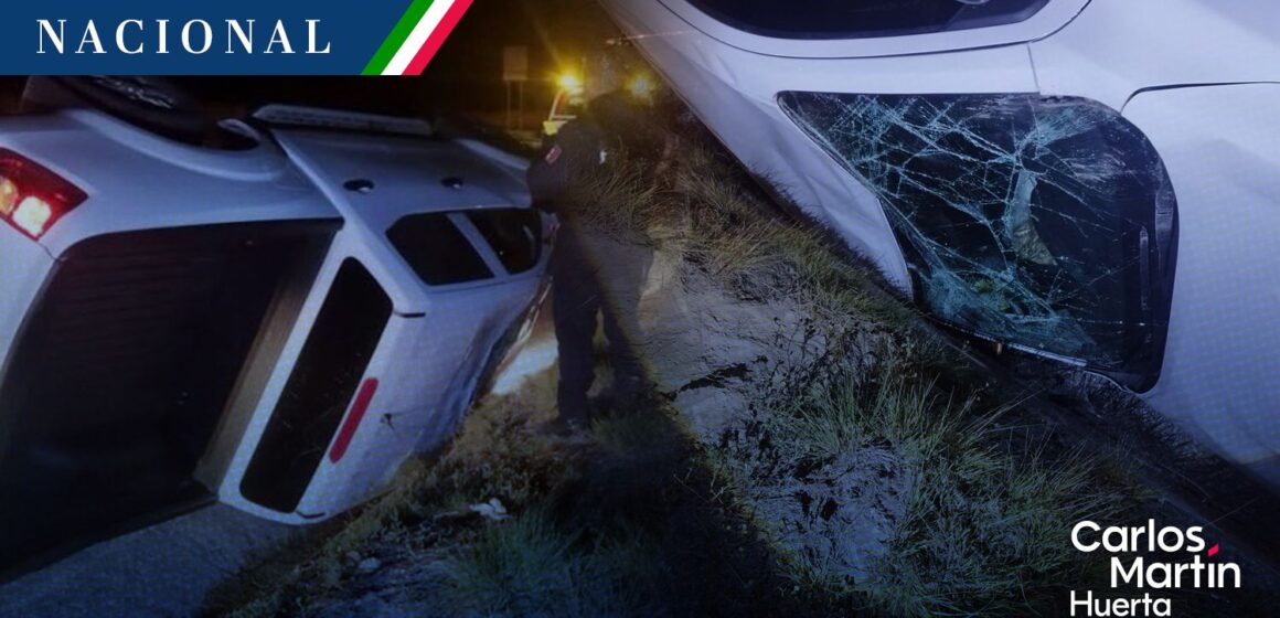 Falsos policías balean a familia tras volcar en la Amozoc-Perote