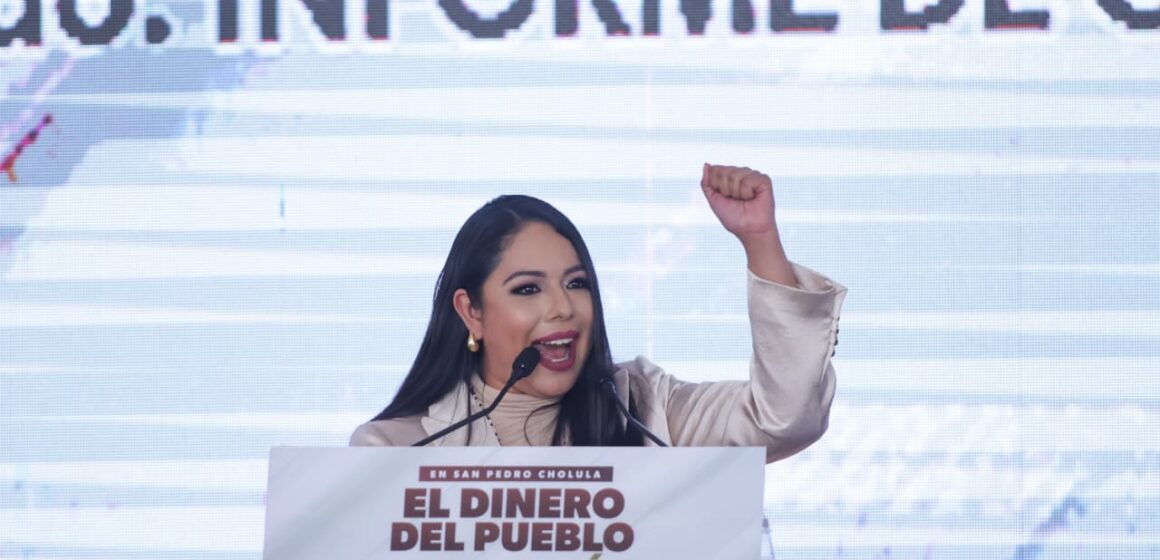 Tonantzin Fernández rinde Segundo Informe en San Pedro Cholula: destaca obras y seguridad