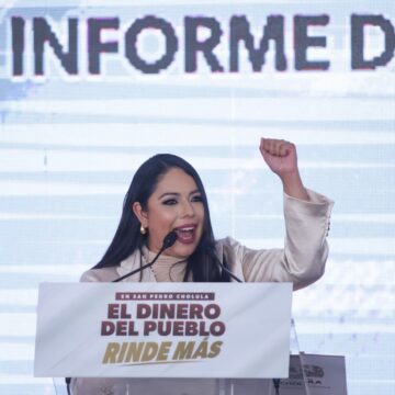 Tonantzin Fernández rinde Segundo Informe en San Pedro Cholula: destaca obras y seguridad