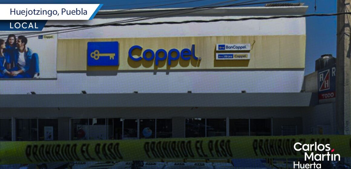 Sujetos armados asaltan Coppel en Huejotzingo y logran darse a la fuga