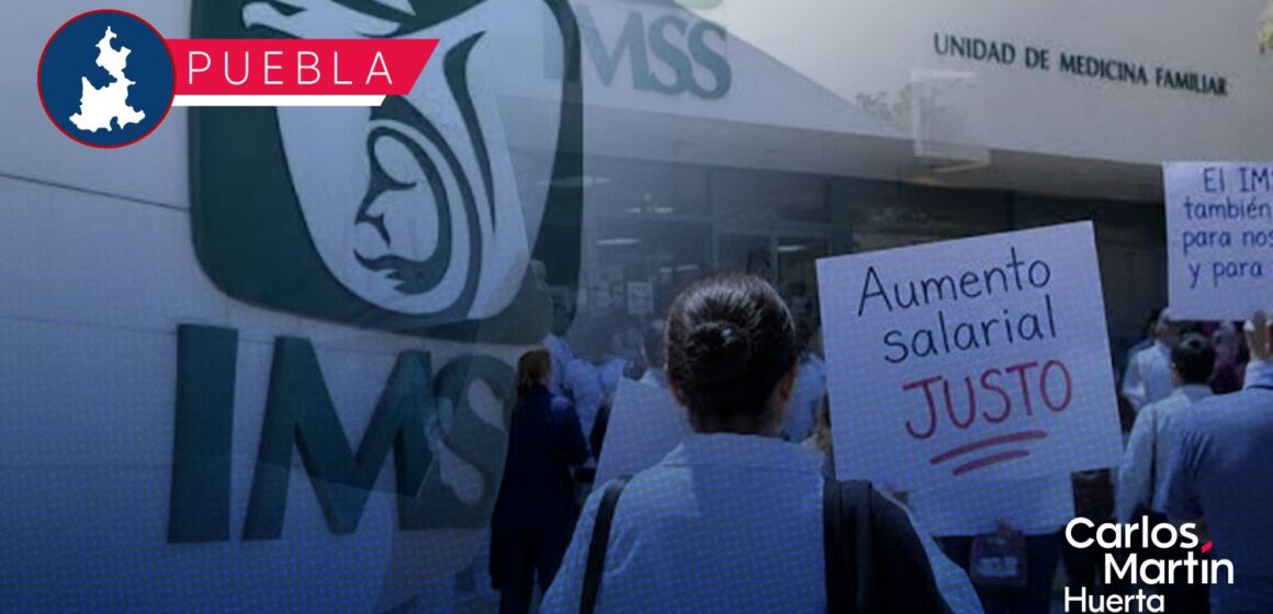 Marcha de trabajadores del IMSS este martes por mejores condiciones