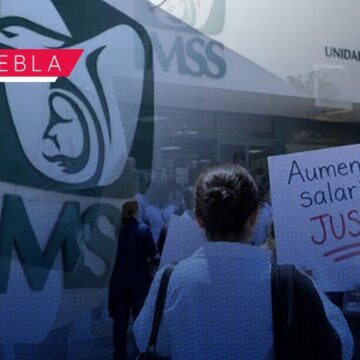 Marcha de trabajadores del IMSS este martes por mejores condiciones
