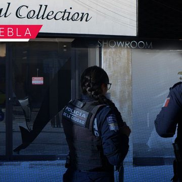 Movilización en la Avenida Juárez tras cristalazo a la boutique Royal Collection