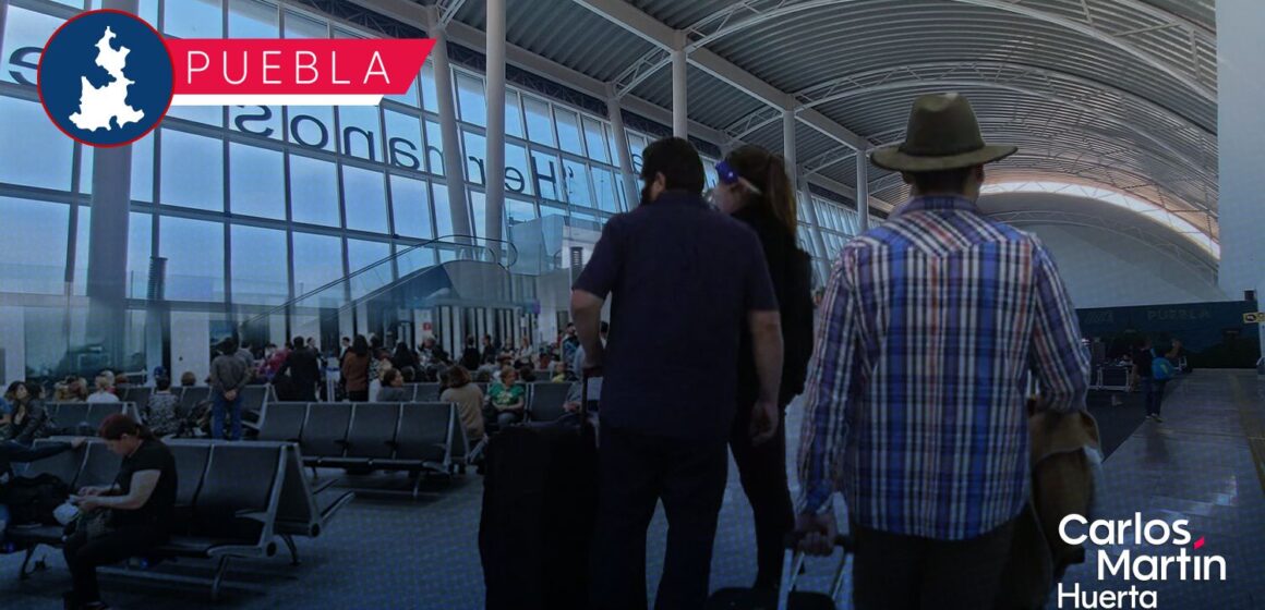 Aeropuerto Internacional de Puebla ya supera el millón de pasajeros en 2026; Cancún, la ruta estrella