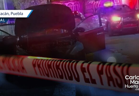 Prenden fuego a vehículo y balean domicilio en Tehuacán