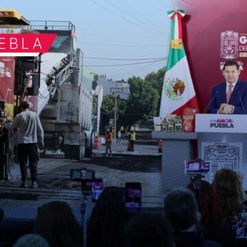 Armenta destaca pavimentación histórica en Puebla sin “comisiones ni privilegios”
