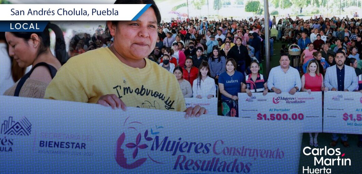 Impulsan la economía de las mujeres en San Andrés Cholula con la entrega de apoyos económicos