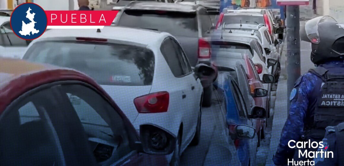 Roban autopartes a 5 vehículos en la 7 Oriente y bulevar 5 de Mayo