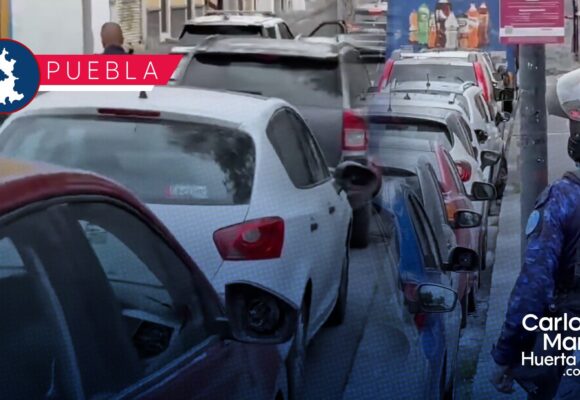 Roban autopartes a 5 vehículos en la 7 Oriente y bulevar 5 de Mayo