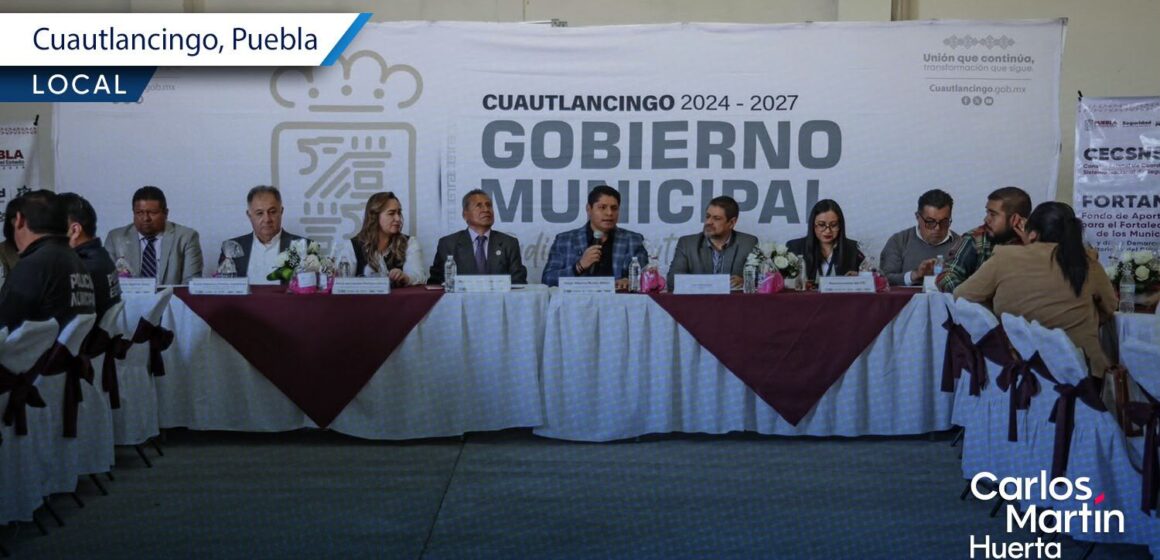 Sede Cuautlancingo de mesas estatales de seguridad; refuerzan vigilancia conurbada