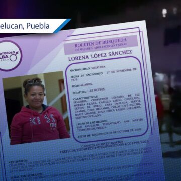 Salió por la cena y fue secuestrada en Texmelucan; buscan a Lorena López Sánchez