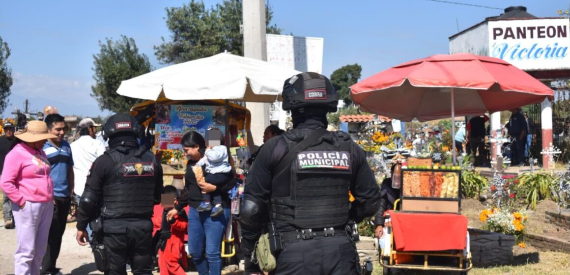 San Pedro Cholula alista operativo de seguridad y vigilancia por Día de Muertos