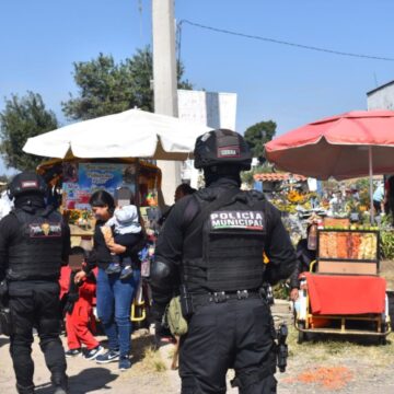 San Pedro Cholula alista operativo de seguridad y vigilancia por Día de Muertos