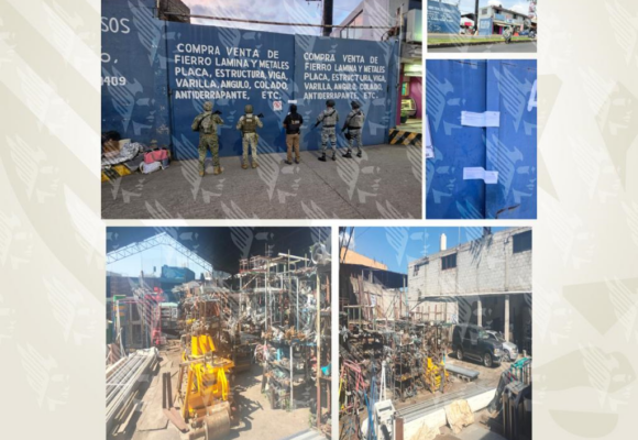 Catean inmueble en Puebla y aseguran 7 kilos de cable robado a Telmex