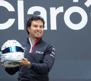 Con raíces aztecas: así es el nuevo casco de Checo Pérez para su regreso a México