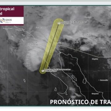 Rachel, como ciclón post-tropical, está próximo a ingresar a tierra en Baja California