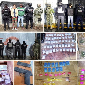 Cateos en Huejotzingo dejan tres detenidos, droga y armas aseguradas por la FGE Puebla