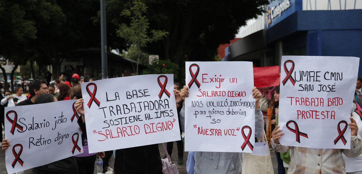 Trabajadores del IMSS convocan a segunda marcha nacional tras rechazar propuesta salarial