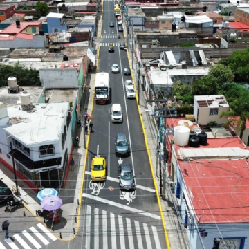 Rehabilitan calle 14 Sur-Norte en Puebla; obra beneficia a más de 14 mil habitantes